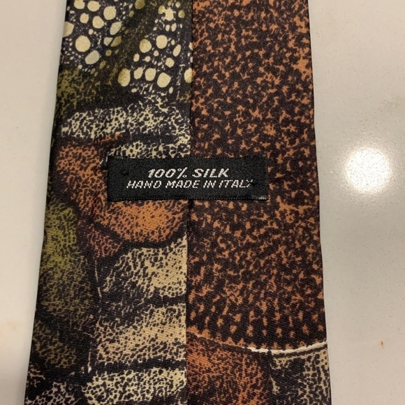 Hand Made Silk Neck Tie Made in Italy - Picture 4 of 4